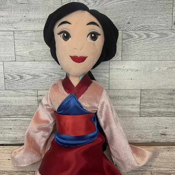 Disney Store Princess Mulan Plush Doll 20" Authentic Soft Stuffed Rag - Picture 4 of 10